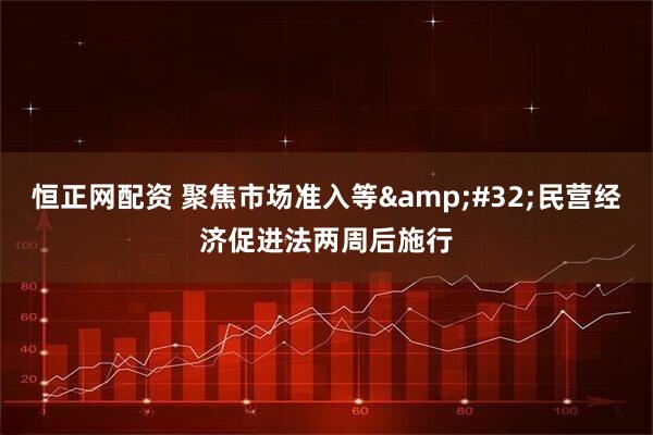 恒正网配资 聚焦市场准入等&#32;民营经济促进法两周后施行