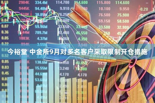 今裕堂 中金所9月对多名客户采取限制开仓措施